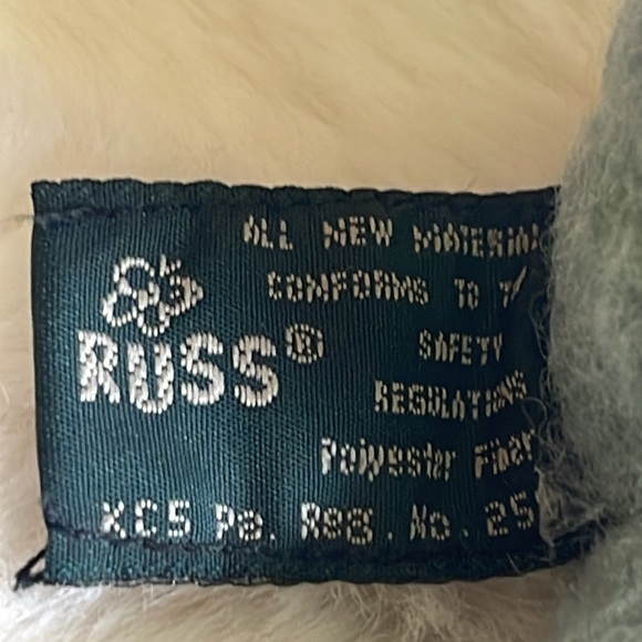 Cute Little Russ Little Hugs Green Teddy Bear with Plaid Bow 🧸 - Picture 6 of 8